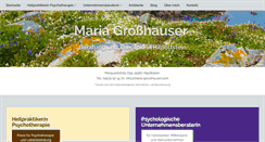 Desktop Screenshot of maria-grosshauser.com