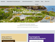 Tablet Screenshot of maria-grosshauser.com